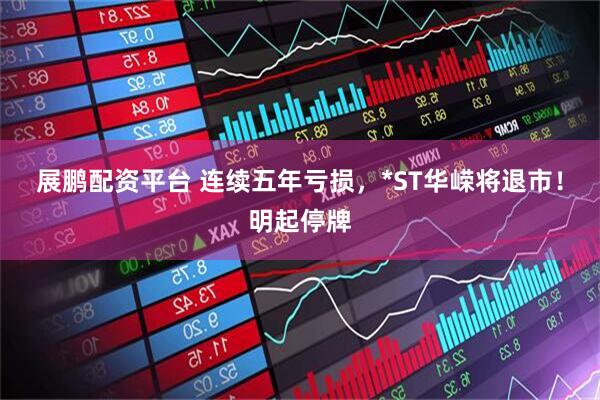 展鹏配资平台 连续五年亏损，*ST华嵘将退市！明起停牌